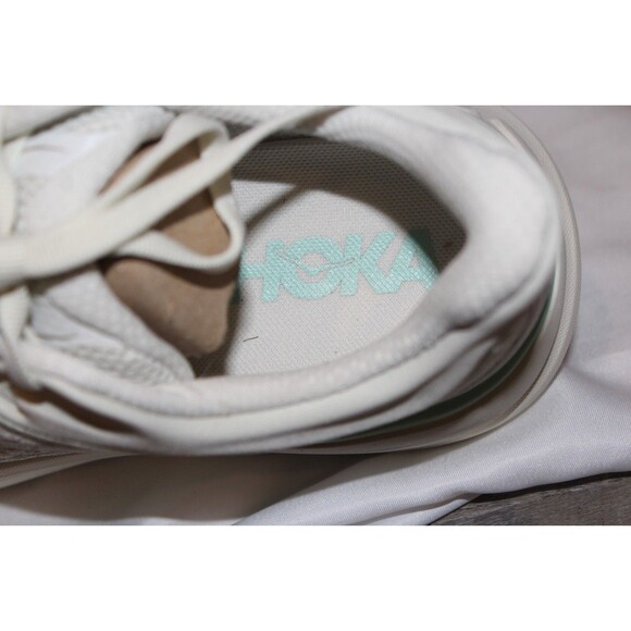 NIB Hoka One Women's Bondi 9 Running Athletic Sneakers TLSL WHITE GREEN D WIDE - Picture 9 of 9